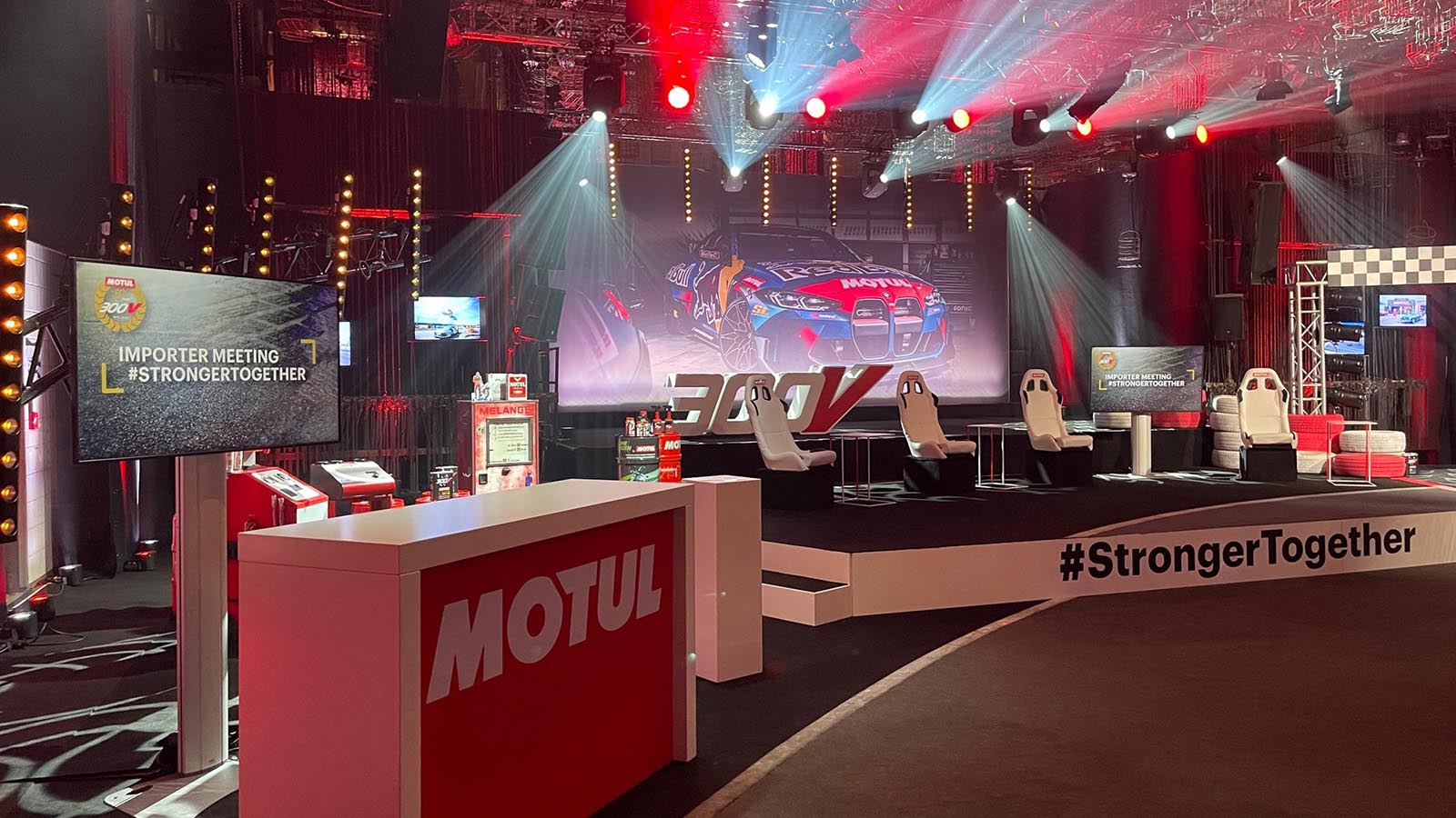 Digitales Importer-Meeting von Motul GmbH - die Bühne